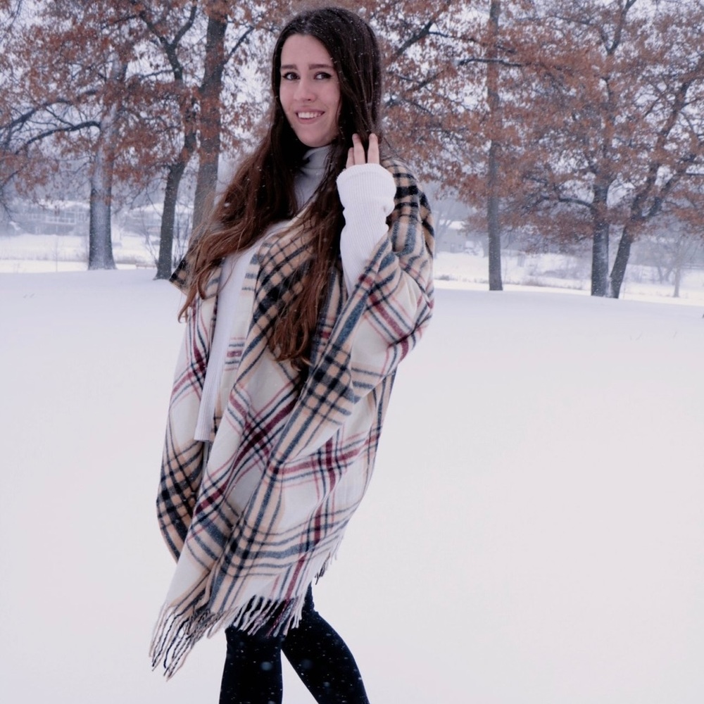 Woolrich tartain plaid talla unica one size!